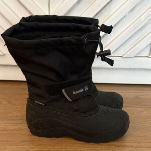 Kamik Black Waterproof Snow Boots